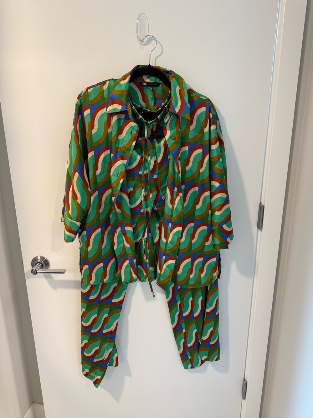 Zara Multi-Color Pants and Top Set